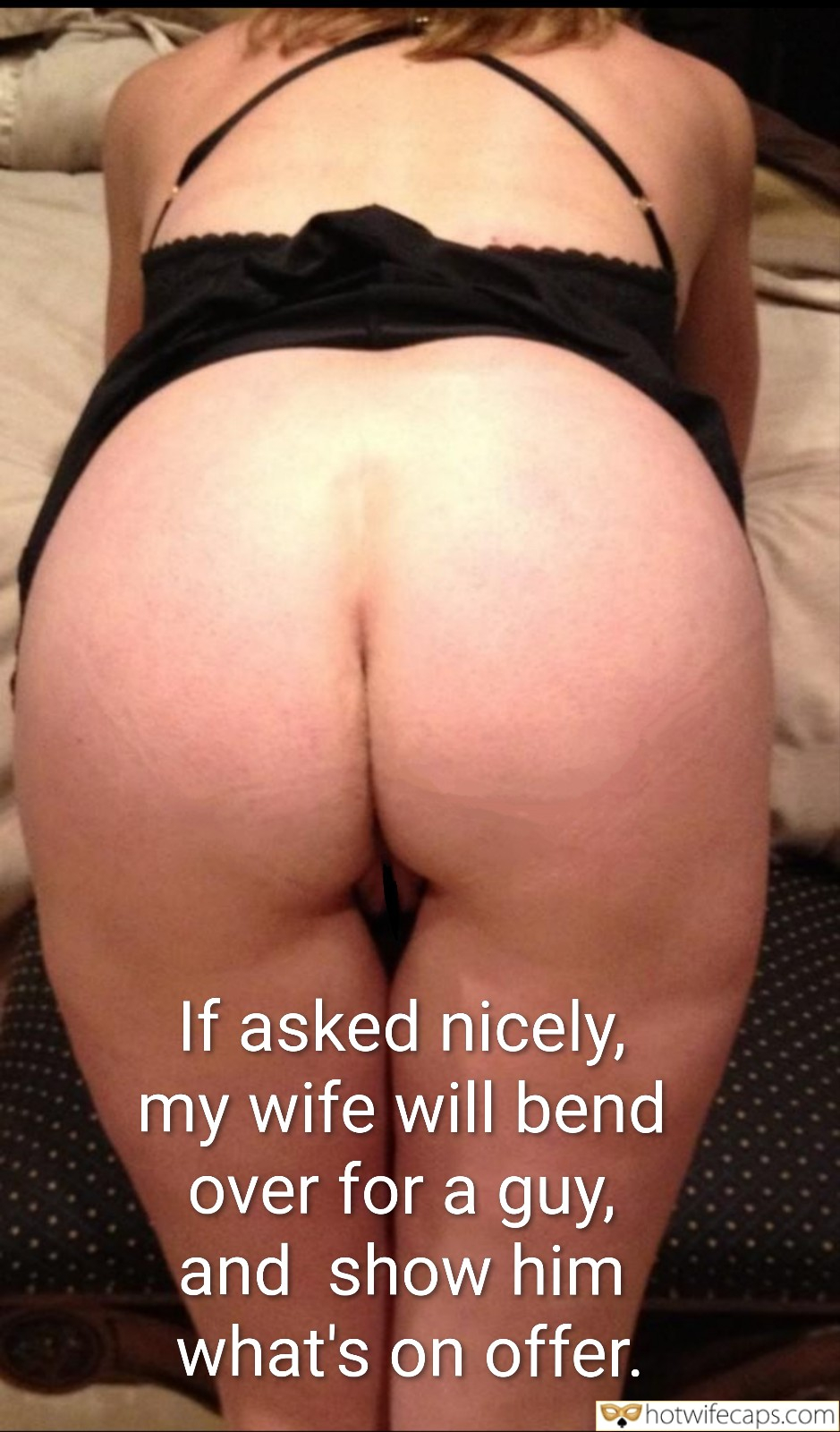wifesharing submitted by users wife no panties wife flashing femdom cuckold cheating captions  hotwife caption Look at this horny ass! 
