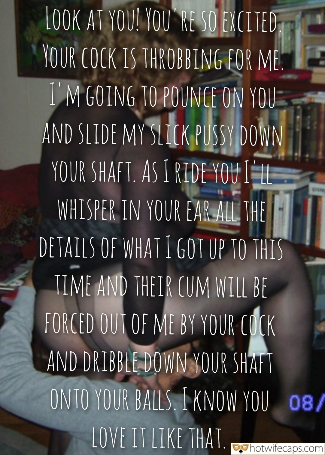 Wife Sharing Texts Submitted by Users 🔥 Bull hotwife caption: A dimly lit room with bookshelves, early morning setting, two individuals sharing intimate confessions. The scene captures a moment of anticipation and ... Early Morning Encounter: Her Secret Admissions