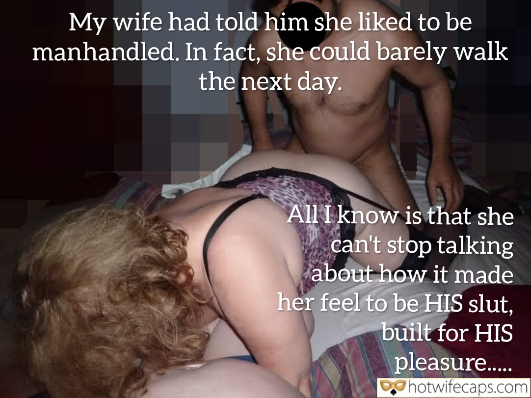 wifesharing submitted by users cuckold stories cuckold bull  hotwife caption Did She Enjoy Being Manhandled by Her Bull? 