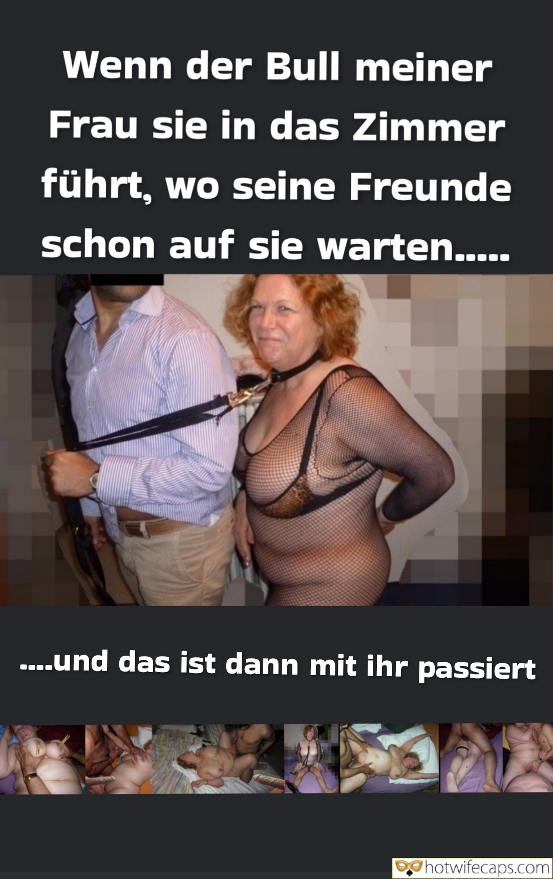 wifesharing submitted by users cuckold stories cuckold bull  hotwife caption Wife Led to Room of Hungry Bulls: Her Night of Submission 