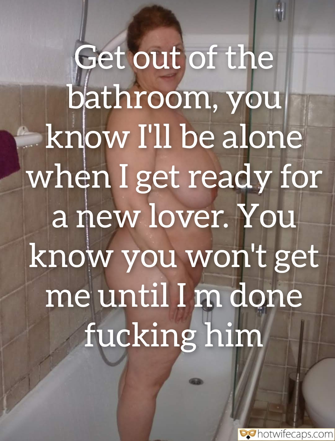 my favourite  hotwife caption Shes Getting Ready for Her New Lover, and Im Not Allowed 