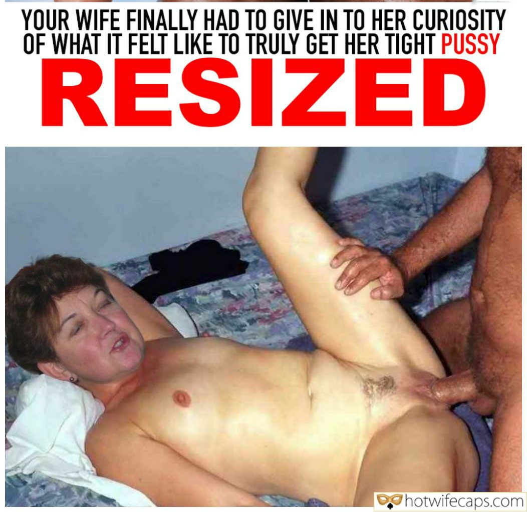 wifesharing submitted by users too big cuckold creampie cheating captions cuckold bull bigger dick  hotwife caption She is so happy to be on this cock! 