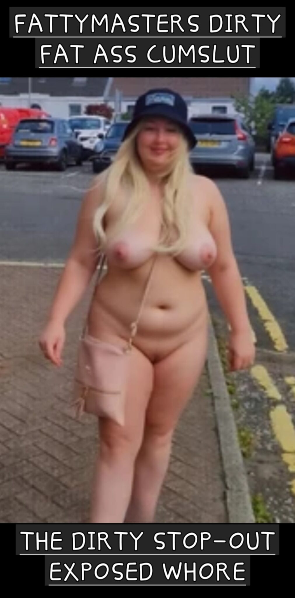 The Fat Ass girl is walking in public naked wifesharing wife exposed my favourite wife flashing cum dump hotwife challenge hotwife caption The Fat Ass girl is walking in public naked