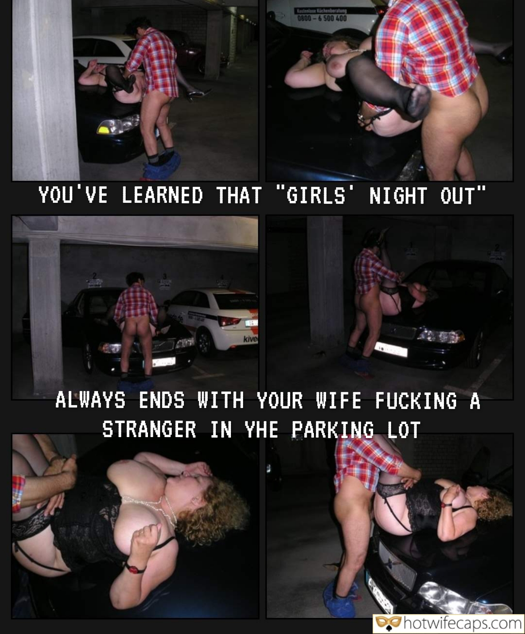 wifesharing submitted by users cuckold stories cuckold bull  hotwife caption Hotwifes Parking Lot Passion: Caught in the Act 