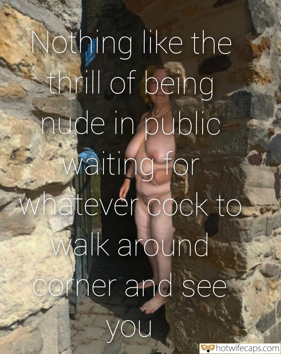 Wife Sharing Submitted by Users 🔥 Public Cuckold Stories Bull hotwife caption: A hotwife stands nude in a public setting, awaiting an unknown encounter amidst ancient ruins, embracing the thrill and power of her choice. Naked Thrills: A Hotwife’s Public Encounter