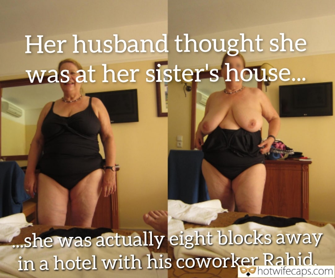 Wife Sharing Submitted by Users 🔥 Cuckold Stories Cheating Bull hotwife caption: A woman in black lingerie is photographed in a hotel room, her face blurred, with personal items scattered. The scene reveals a secret encounter, eight block... Hotel Encounter: Eight Blocks Away With Rahid