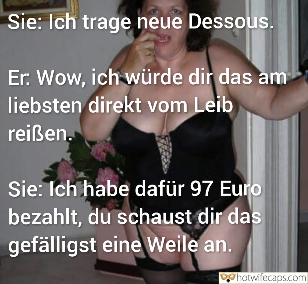 Wife Sharing Submitted by Users 🔥 Cuckold Stories Bull hotwife caption: A hotwife in a black corset and mesh undergarments poses with flowers, teasing her partner who admires her expensive lingerie. Corset and Cash: My 97 Euro Dessous Tease
