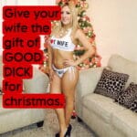 christmas hotwife caption