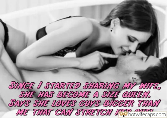 Submitted by Users 🔥 Bull Bigger Cock BBC hotwife caption: Wife leans over man, fingers tracing his jaw, craving his thick cock. Black lace bra, perky tits, dark hair framing her face. Size queen obsessed with b... Why Does She Crave His Thick Cock More Than Mine?