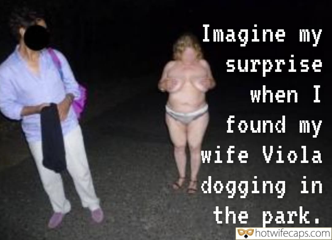 Wife Sharing Submitted by Users 🔥 Public Cuckold Stories Cheating Bull hotwife caption: A husband's unexpected discovery of his wife engaging in dogging in a dimly lit park, capturing a moment of taboo and surprise. A Dimly Lit Park Encounter: My Wife’s Unexpected Adventure