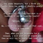 celebrity chastity captions