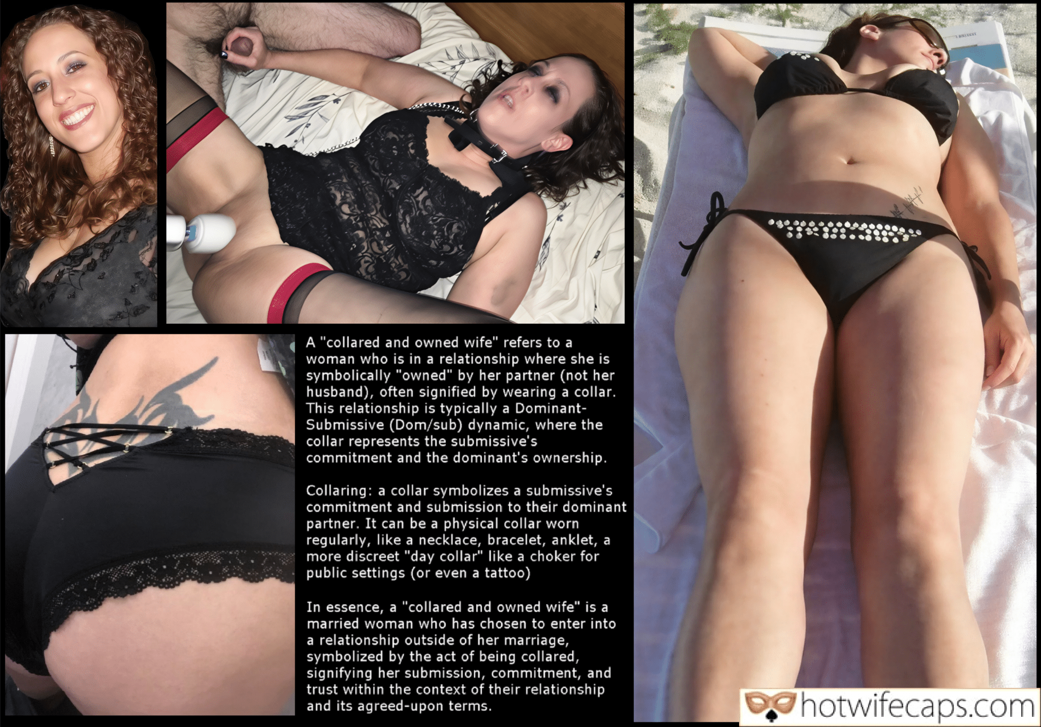 Wife Sharing Submitted by Users 🔥 Cuckold Stories Cheating hotwife caption: A bedroom setting reveals a married woman's secret life as a 'collared and owned wife,' exploring her submission and commitment to a dominant partner outside... Her Secret Collar: A Bedroom Revelation