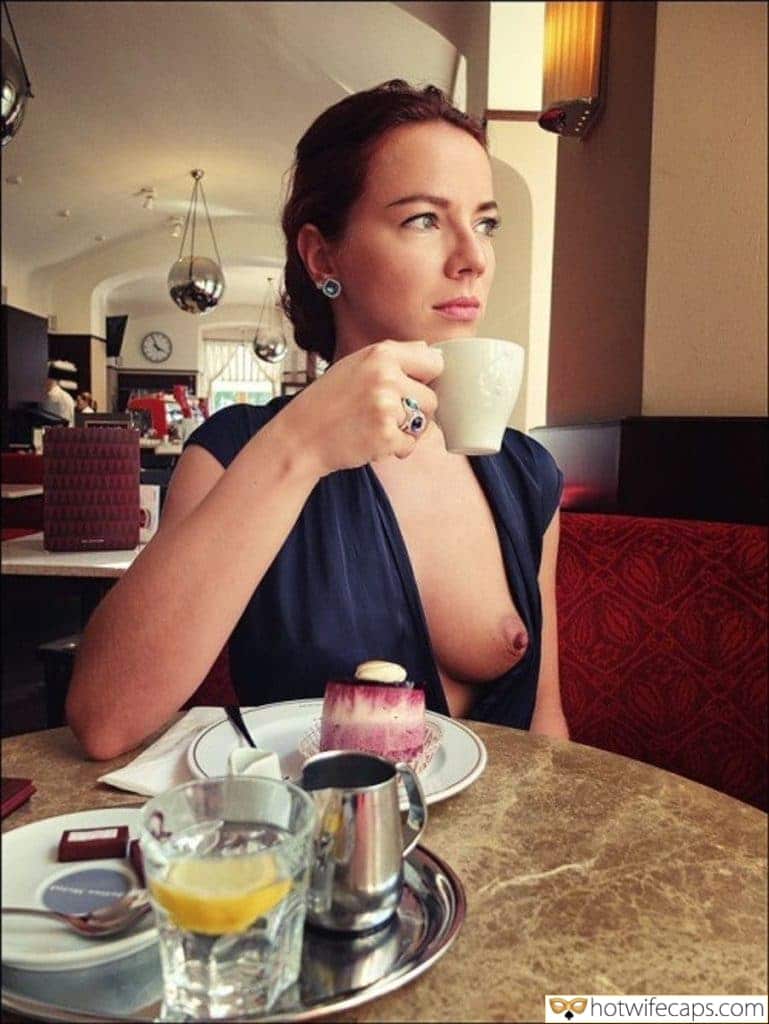 wifesharing impregnation captions wife flashing cuckold bull bigger dick bbc cuckold captions  hotwife caption Afternoon Delight: Her Secret Encounter at the Café