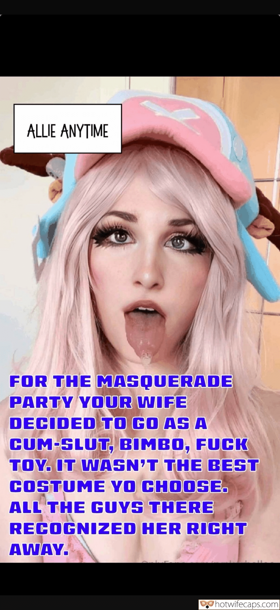 wifesharing submitted by users cum dump cheating captions  hotwife caption Masked Humiliation: When Your Wifes Costume Reveals Her True Nature