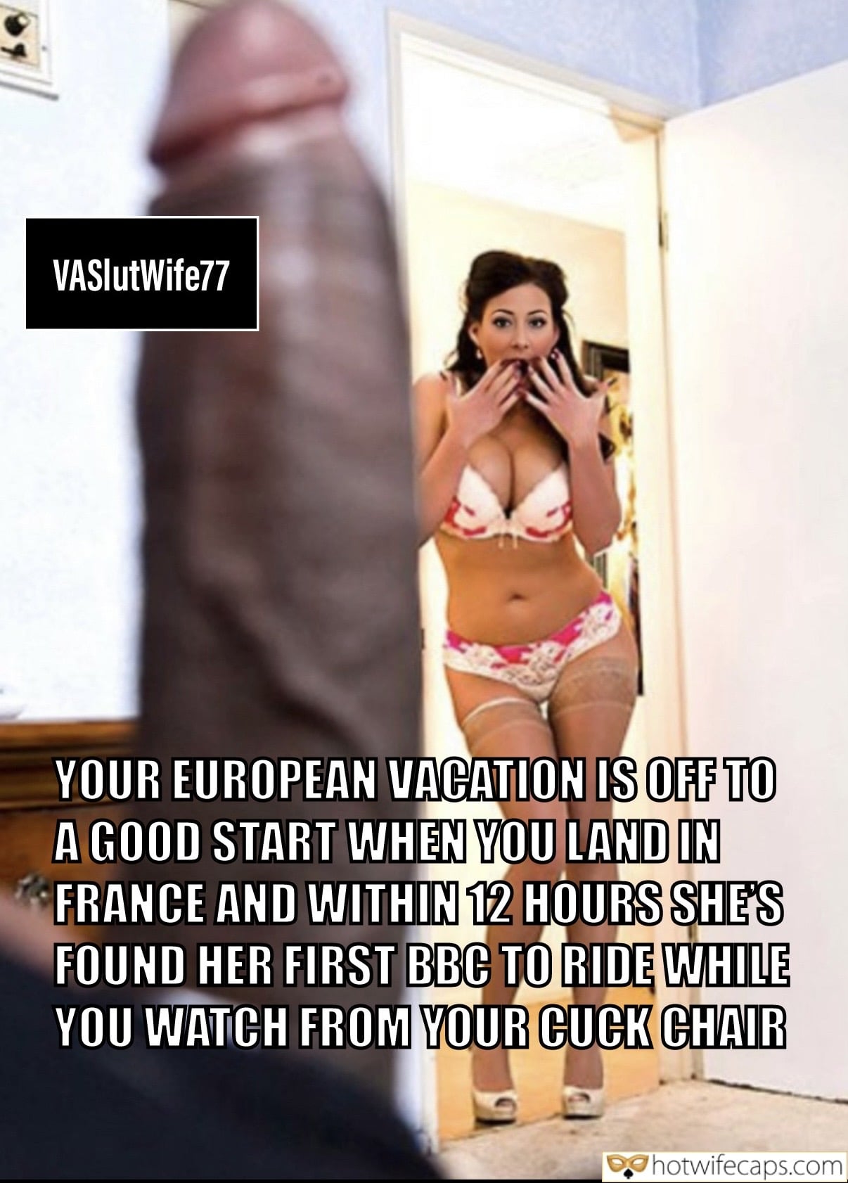 Wife Sharing Vacation Submitted by Users 🔥 Cum Slut Cuckold Stories Bigger Cock BBC hotwife caption: Hotwife rides BBC in France while cuckold watches, highlighting power dynamics of wife sharing and cuckoldry. Who’s the Real Man When She’s Riding BBC in France?