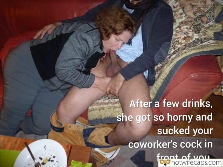 Cuckold’s Nightmare: Watching Her Deepthroat His Colleague