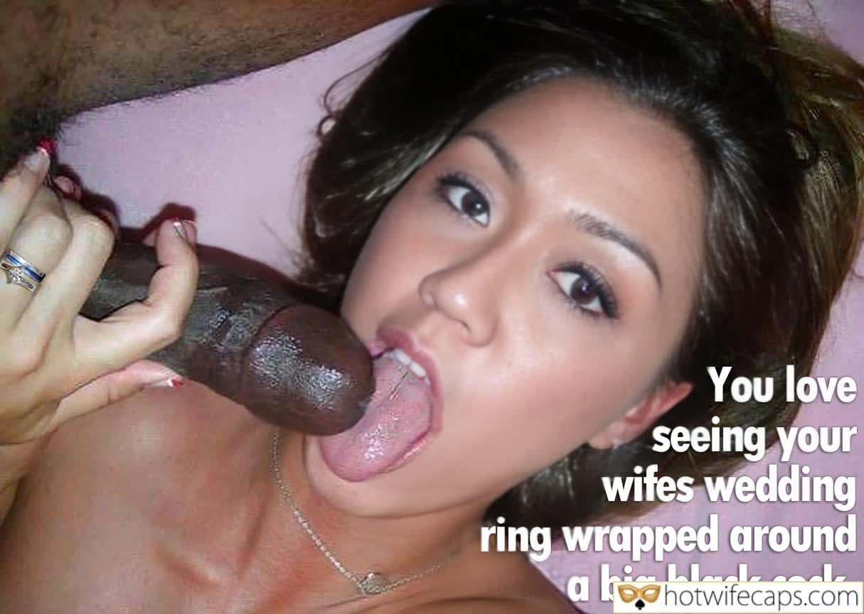 wifesharing submitted by users cuckold stories bbc cuckold captions  hotwife caption Wedding Ring Tease: Latina Wife Deep Throats BBC