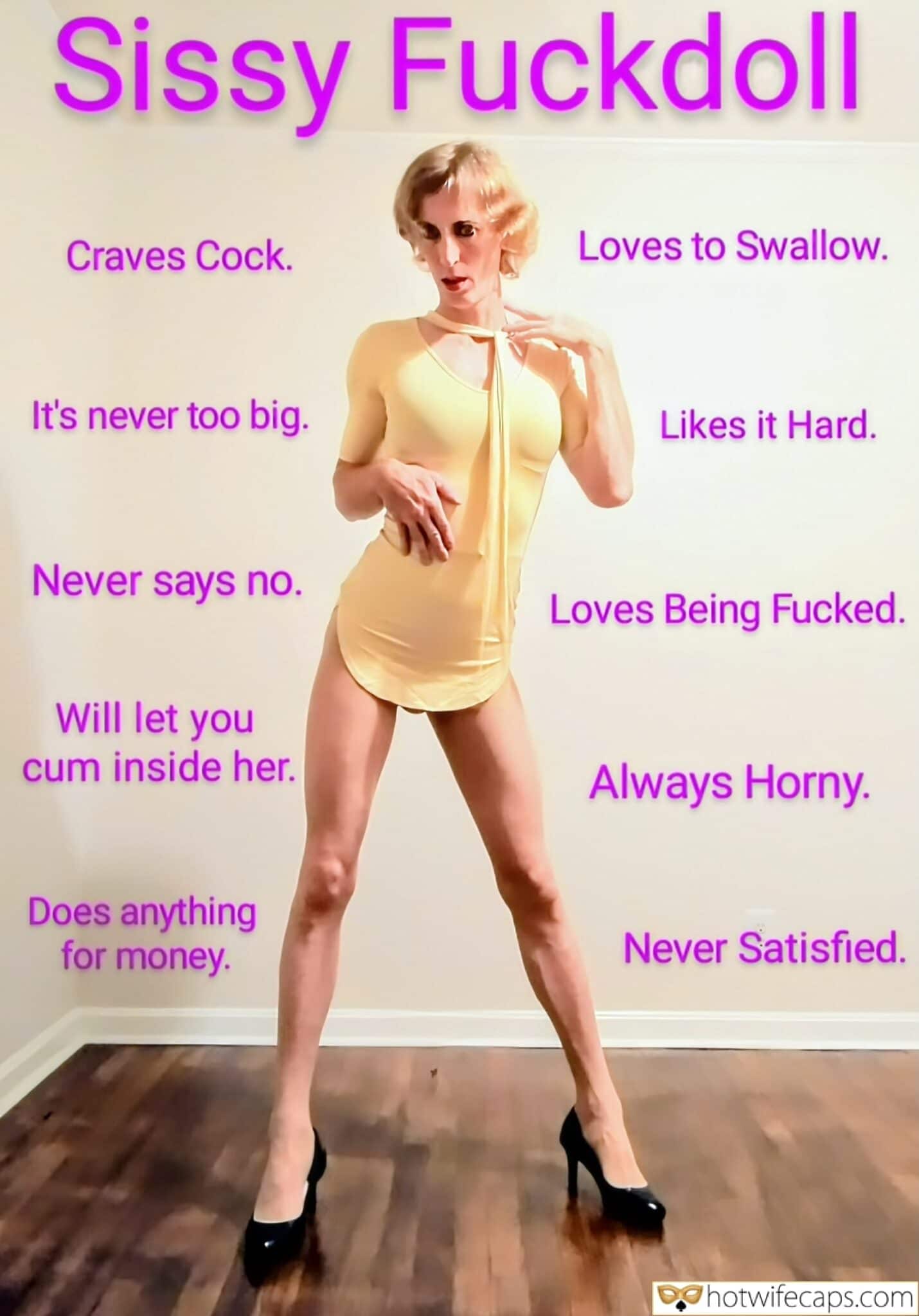 submitted by users cuckold humiliation cum dump hotwife challenge  hotwife caption Desperate for Cock: A Sissys Ultimate Submission