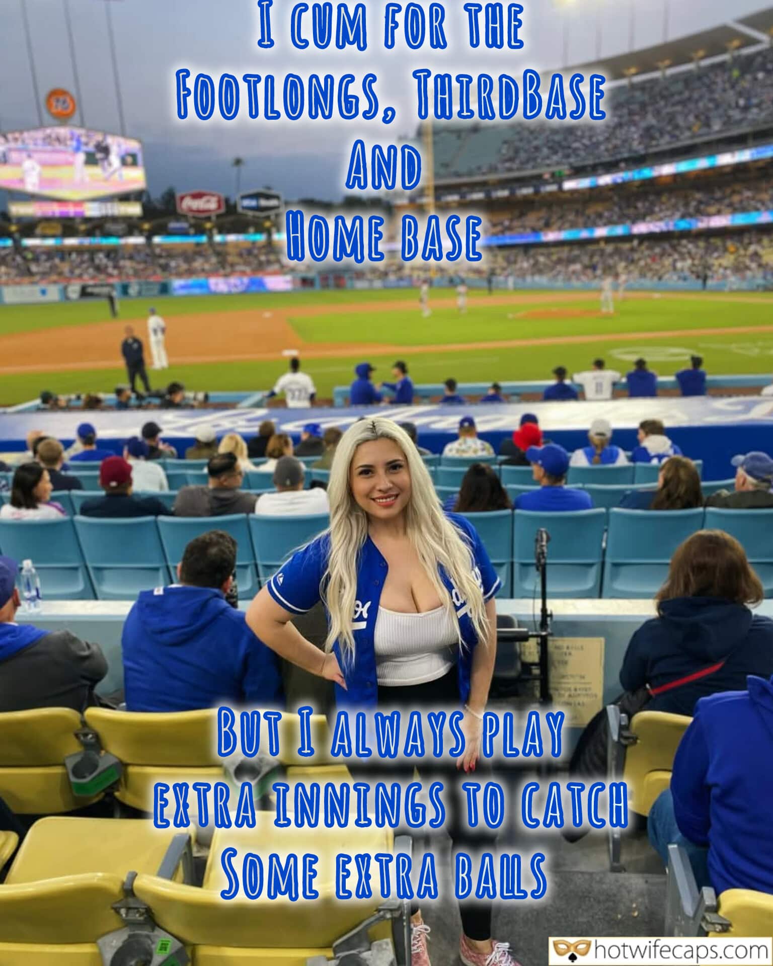Submitted by Users 🔥 Dogging Cum Slut Cuckquean Cuckold Cleanup Cheating Blowjob hotwife caption: Hotwife enjoys the thrill of catching extra balls in extra innings at the baseball stadium. Hotwife’s Stadium Confession: Catching Extra Balls in Extra Innings