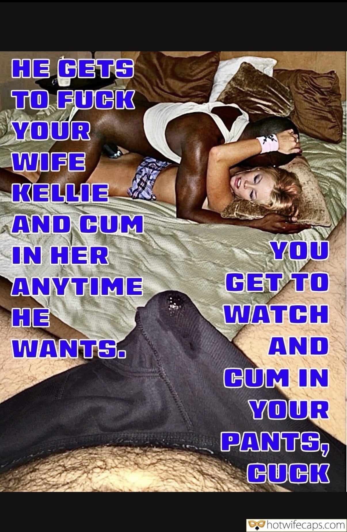 Submitted by Users 🔥 Cum Slut Cuckold Stories Creampie Bull BBC hotwife caption: A cuckold's fantasy unfolds as a black man dominates a white woman, his cock deep inside her, her pussy spread wide. Who’s the Real Cuck Here?