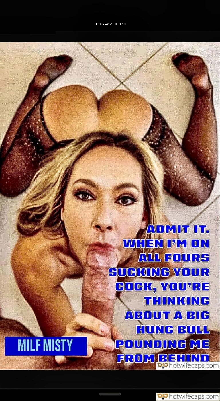 Misty’s Mouth on My Cock While She Dreams of a Bull’s Thrust