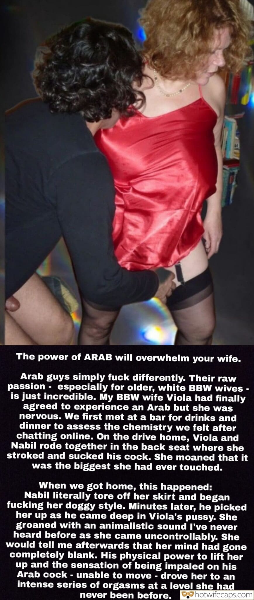 Wife Sharing Submitted by Users 🔥 Cum Slut Cuckold Stories Creampie Cheating Bull hotwife caption: A cuckold's tale of wife sharing and raw passion, as a BBW wife submits to an Arab lover's dominance in a bedroom of intense desire and submission. Arabian Nights: A Cuckold’s Tale of Wife Sharing and Raw Passion