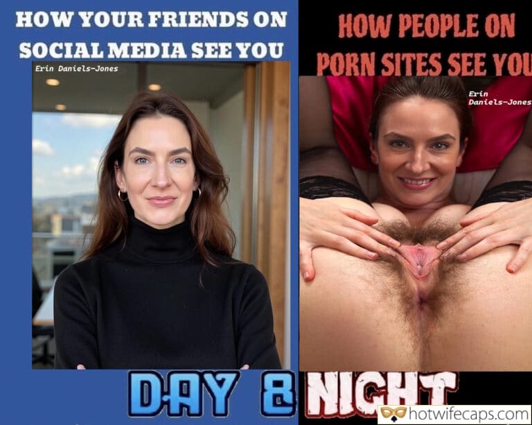 Erin, Mid-30’s Before and After Hairy Wife Cuckquean