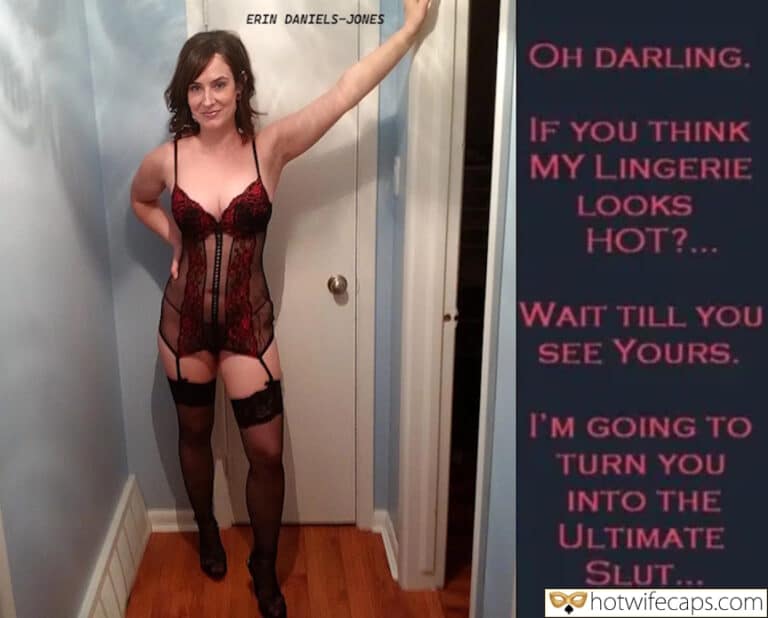 Erin Daniels-Jones, Lingerie, Big Tits, Nylons, Cuckqueen, Wife