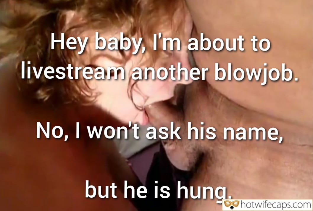 wifesharing submitted by users cuckold stories cheating captions cuckold bull blowjob  hotwife caption Hotwifes Mouthful: A Blowjob Confession