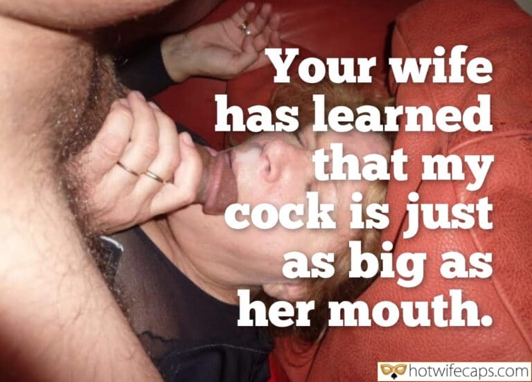 Husband’s Secret: Wife’s Mouth as Big as His Cock