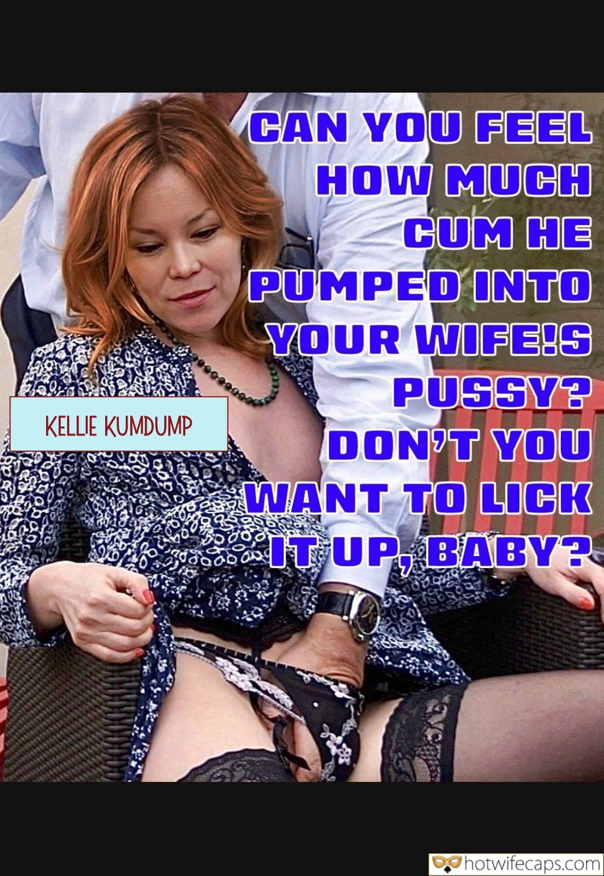 Submitted by Users 🔥 Cum Slut Cuckold Stories Creampie hotwife caption: When You Reach Down to Feel, You Find Her Pussy Oozing a Stranger’s Cum