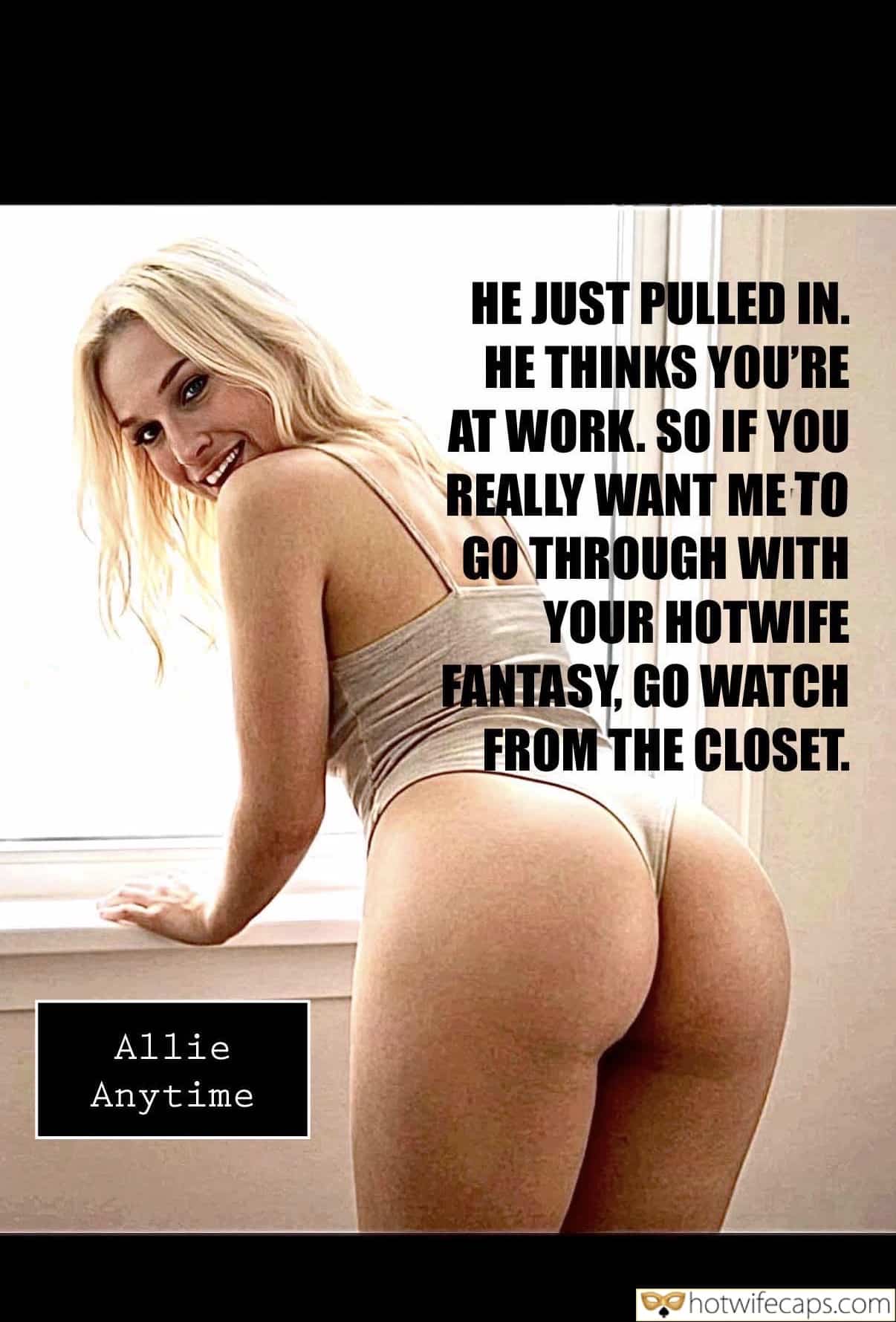 submitted by users cum dump cuckold stories cuckold bull bigger dick  hotwife caption Hurry up cuck. Take your place in the closet so you can watch the show. She’s so horny at this point, it’s going to be a wild one.