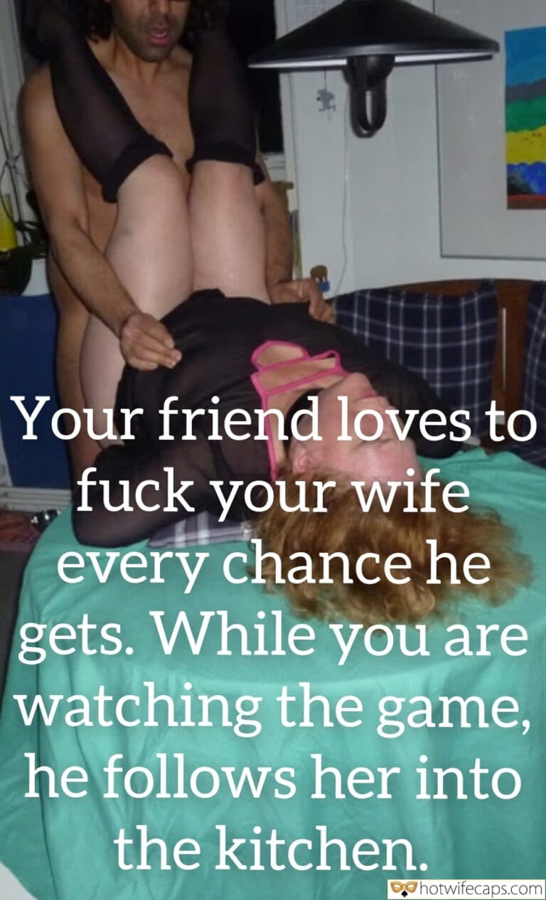 Cuckold’s Nightmare: Wife’s Friend Takes Her on the Couch