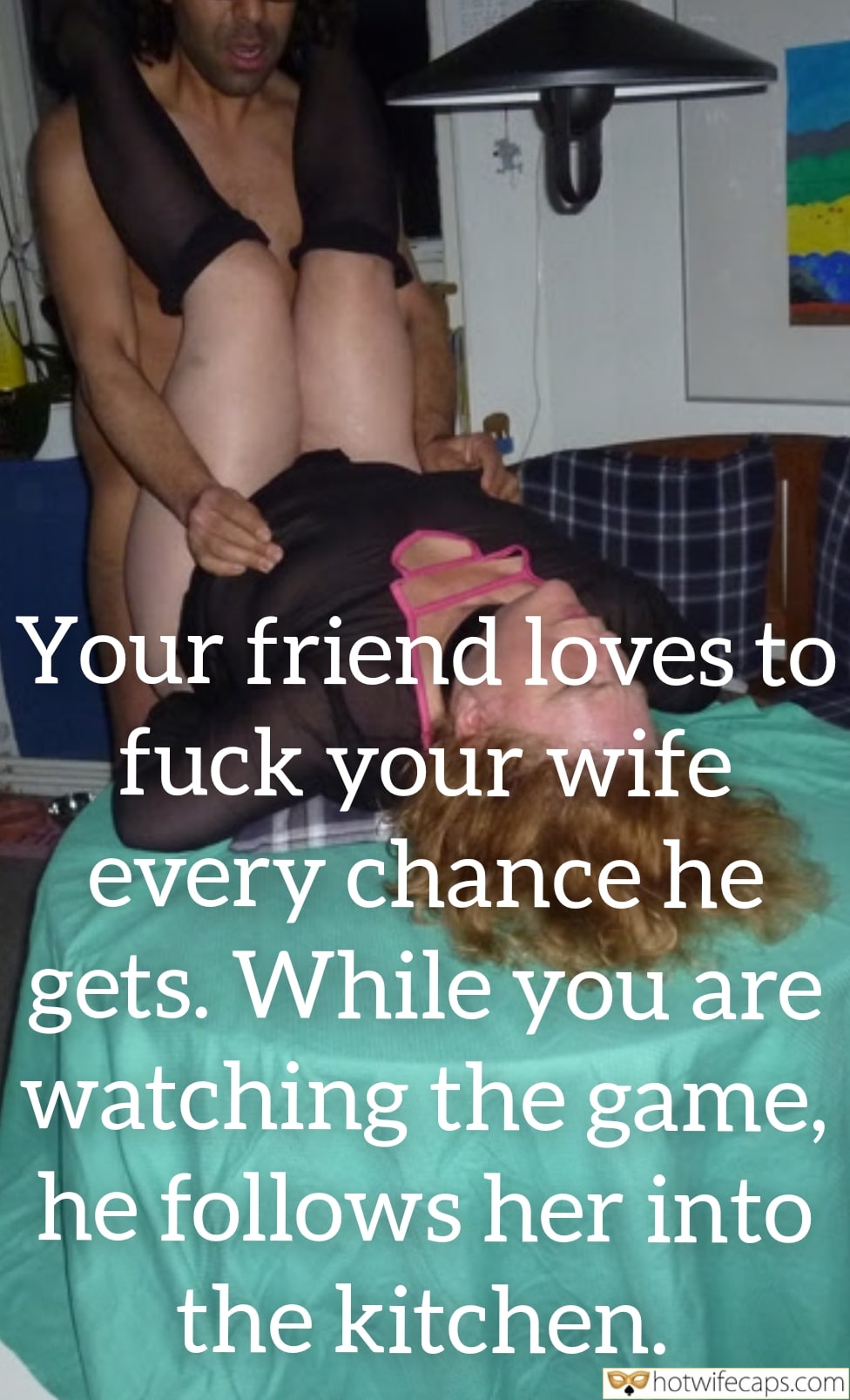 wifesharing submitted by users friends cuckold stories cheating captions cuckold bull  hotwife caption Cuckolds Nightmare: Wifes Friend Takes Her on the Couch