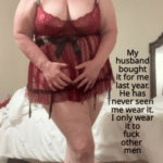 cum filled wife caption