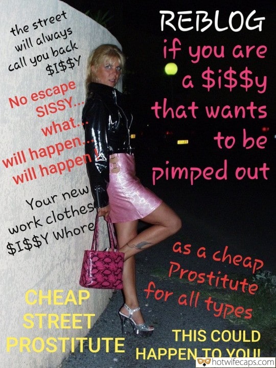 Submitted by Users 🔥 Public Humiliation Getting Ready Feet Cum Slut hotwife caption: Coco, a cheap street whore, stands provocatively in a latex jacket and mini skirt, ready for humiliation and use. Coco’s Cheap Street Whore: A Night of Humiliation