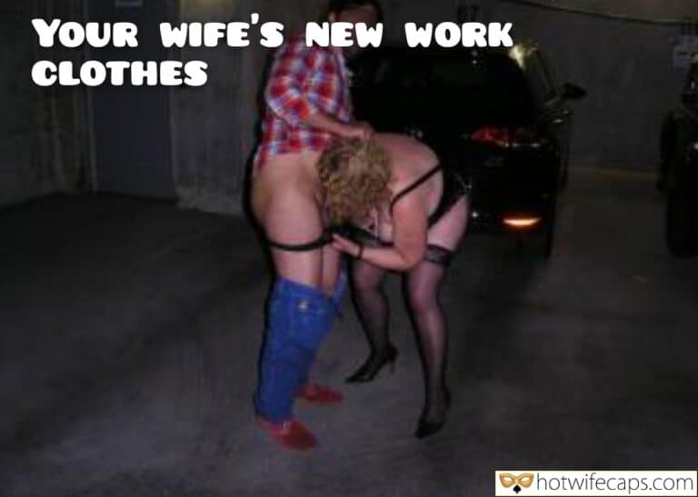 Midnight Garage Encounter: A Wife’s New Work Outfit