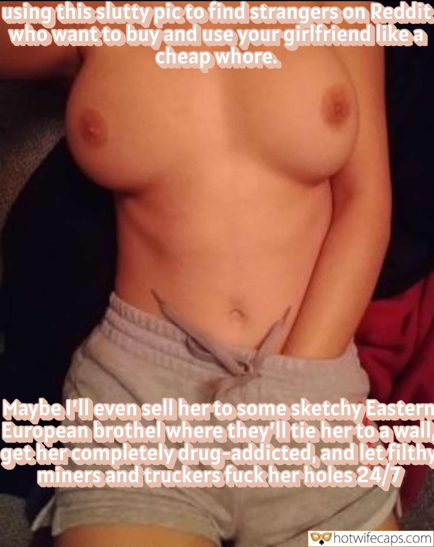 Submitted by Users 🔥 Humiliation Friends Flashing Dirty Talk Bully hotwife caption: Wife offers herself online, promising to be used and sold, husband watches as she becomes a whore for strangers. What Happens When You Offer Your Wife to Strangers?
